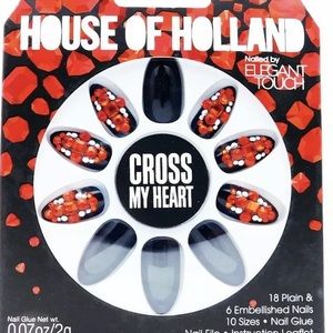 Fake Nails black New In the Box ❤️ red